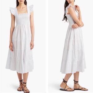 The Ellie Nap Dress - White Swiss Dot